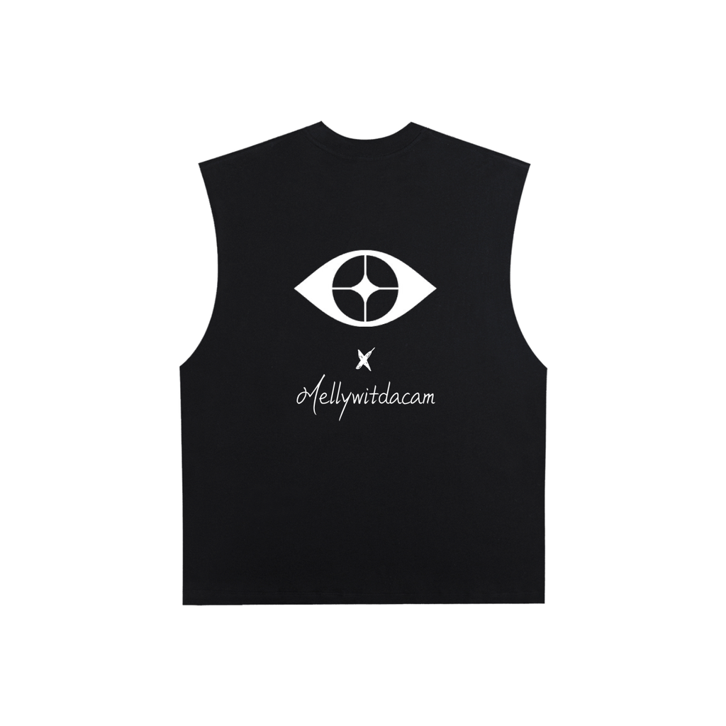 2TIRED X Mellywitdacam crop-cut tank top