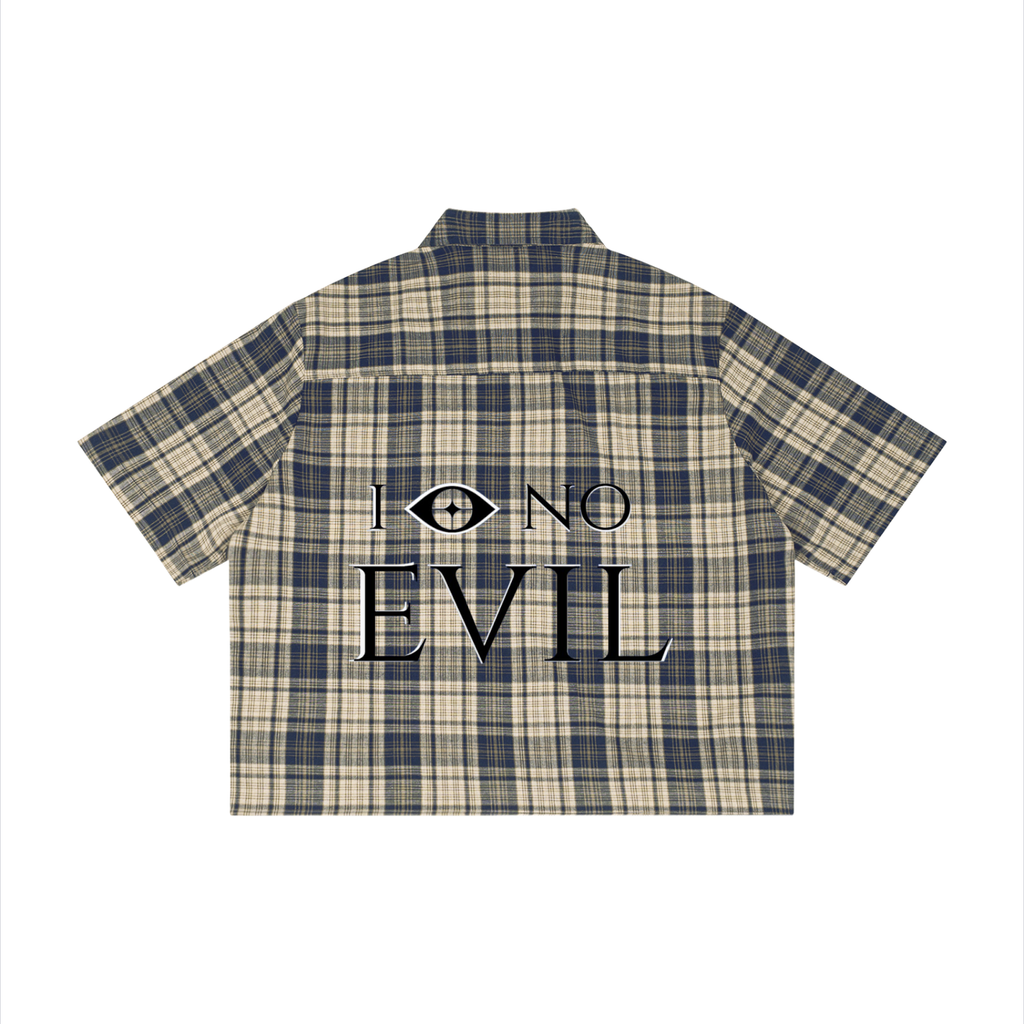 2TIRED Plaid Boxy Short Sleeve Shirt