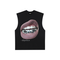 2TIRED X Mellywitdacam crop-cut tank top
