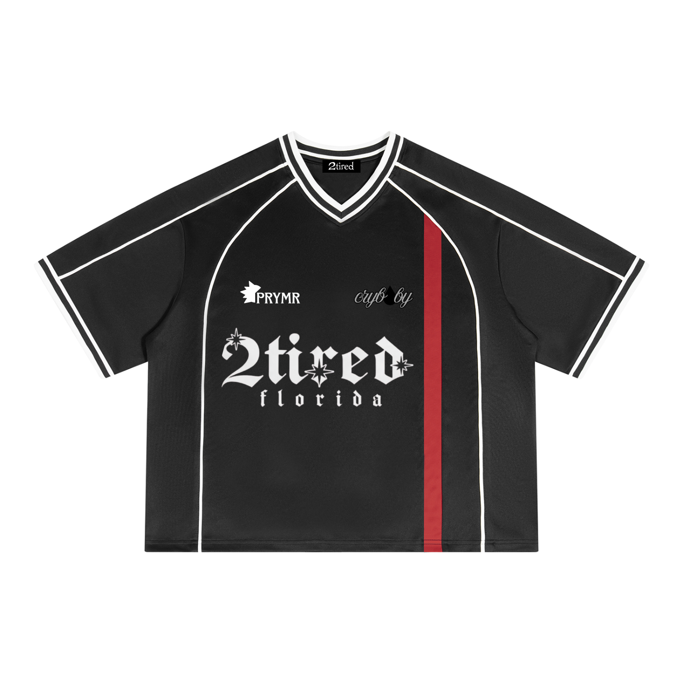 2TIRED Unisex Boxy V-Neck Soccer Jersey