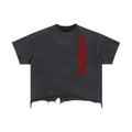 2TIRED Distressed-Hem t-shirt