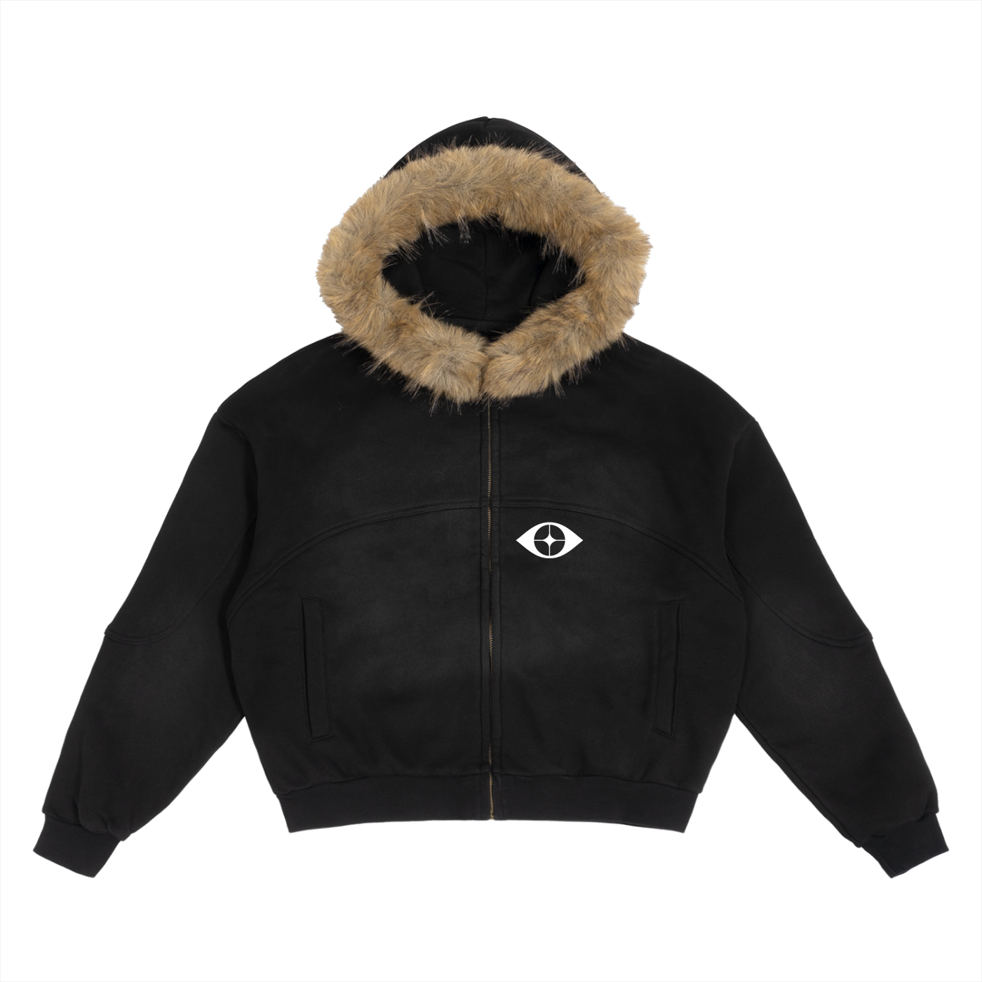 2TIRED X Mellywitdacam Detachable Fur Jacket