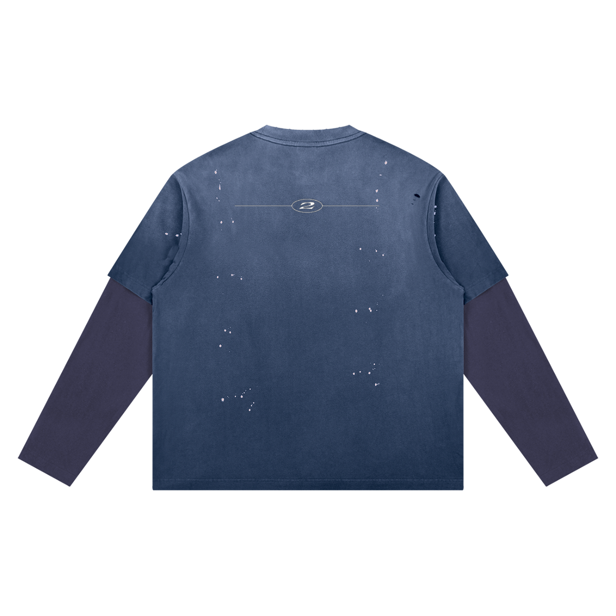 2TIRED Unisex Vintage Wash Distressed Layer T-Shirt