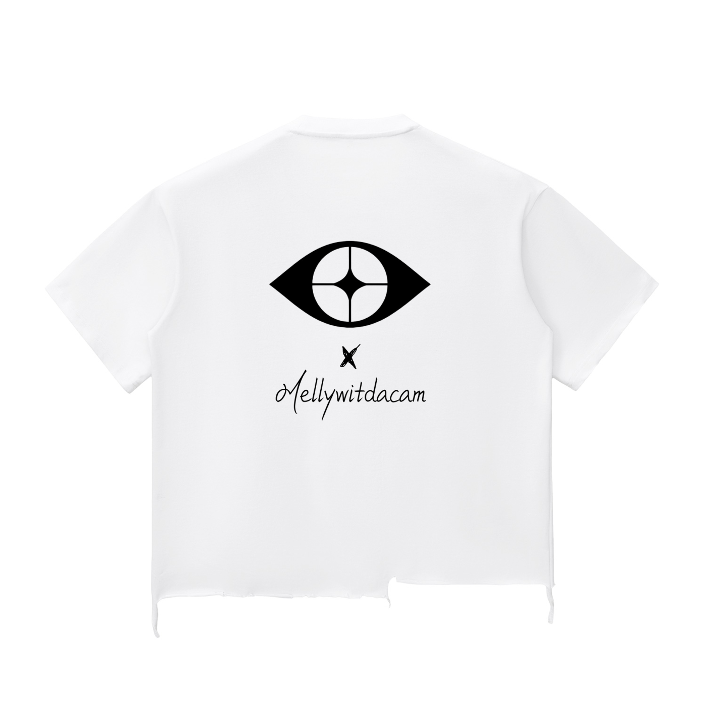2TIRED X Mellywitdacam Frayed-Hem t-shirt