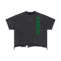 2TIRED Distressed-Hem t-shirt