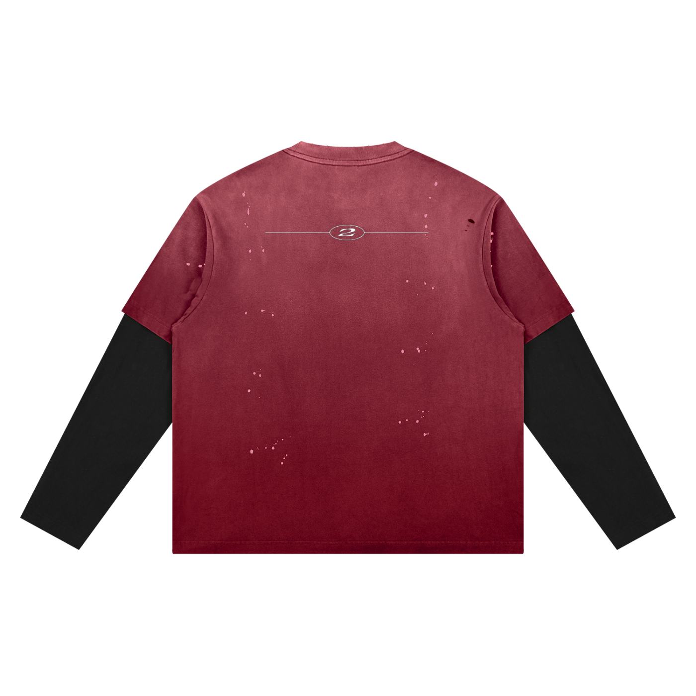2TIRED Unisex Vintage Wash Distressed Layer T-Shirt