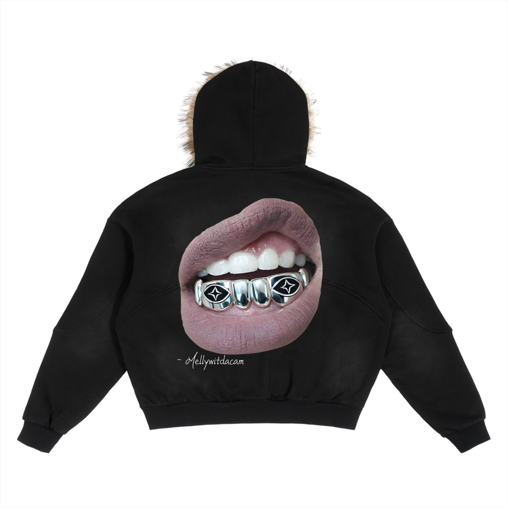 2TIRED X Mellywitdacam Detachable Fur Jacket