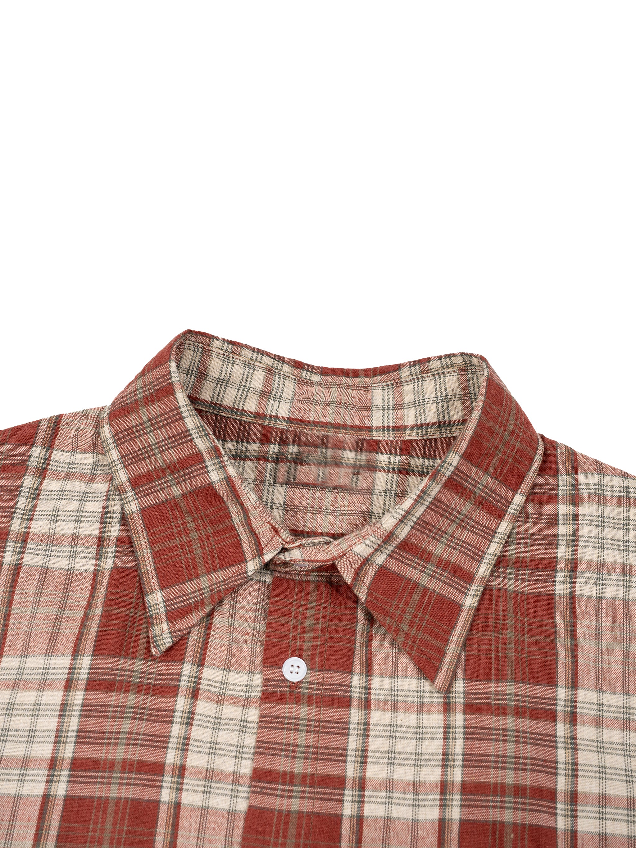 2TIRED Plaid Boxy Short Sleeve Shirt