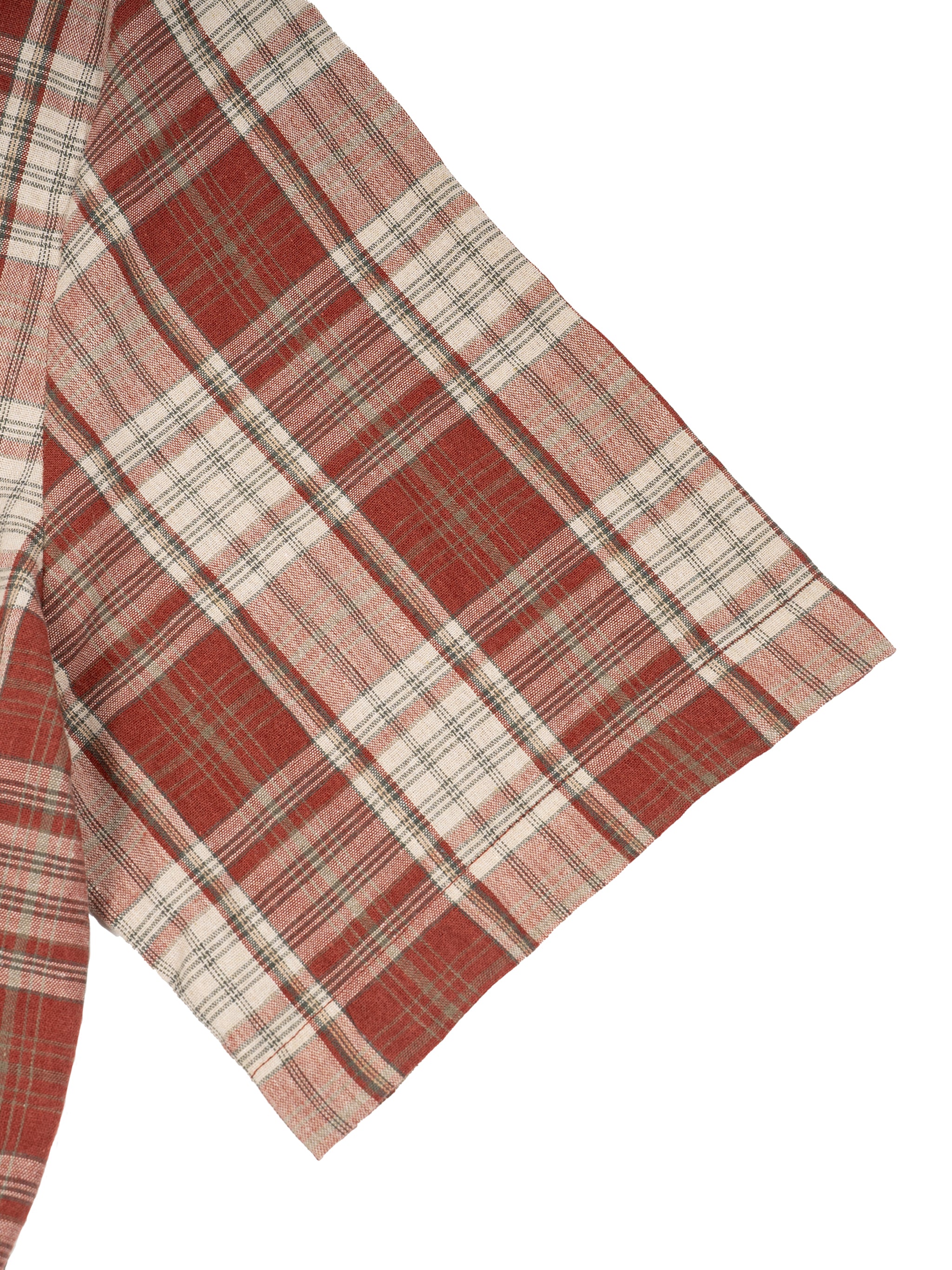2TIRED Plaid Boxy Short Sleeve Shirt